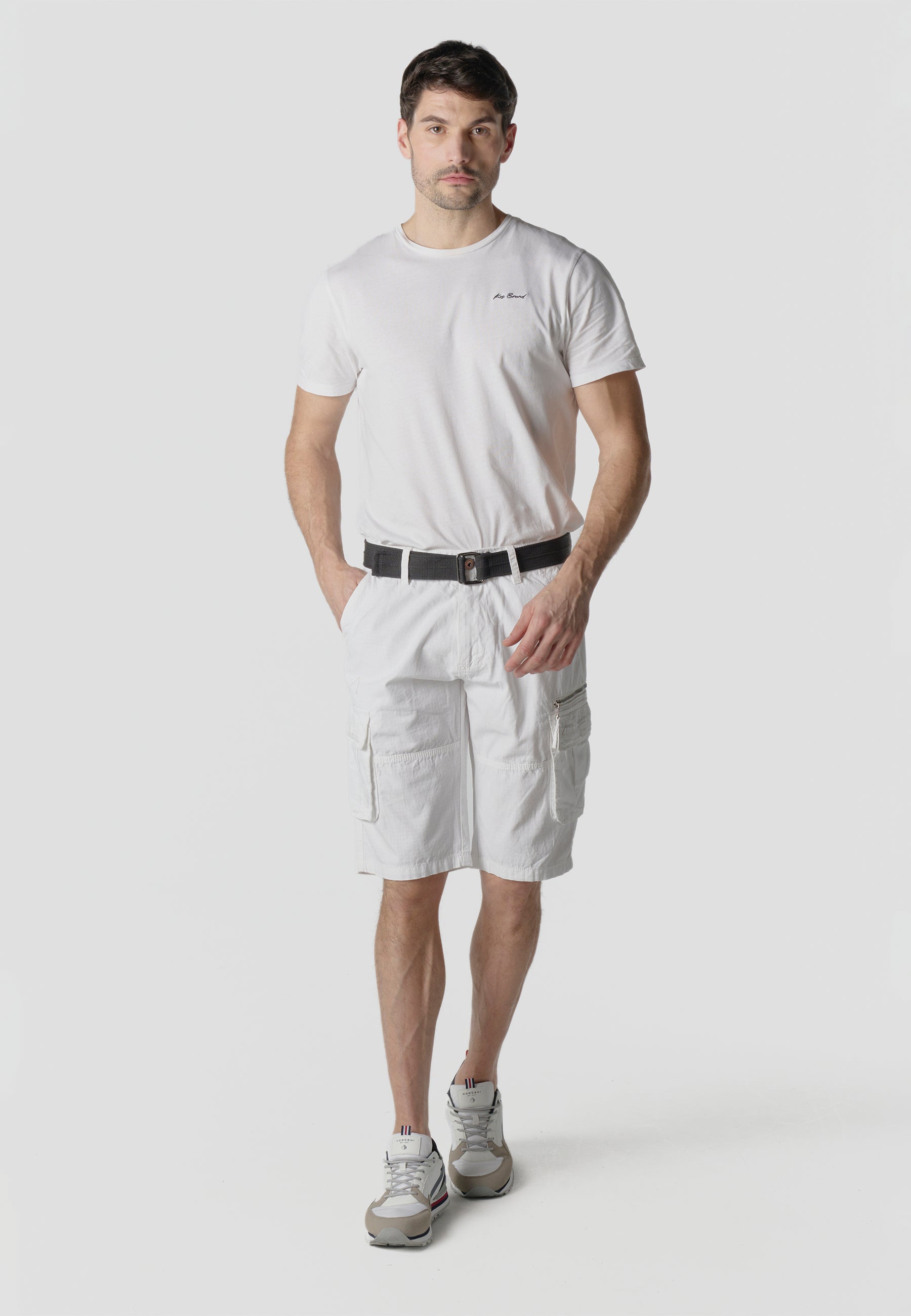 Men's Cotton Relaxed Cargo Bermuda Shorts | Koroshi 2611PS11 – Koröshi