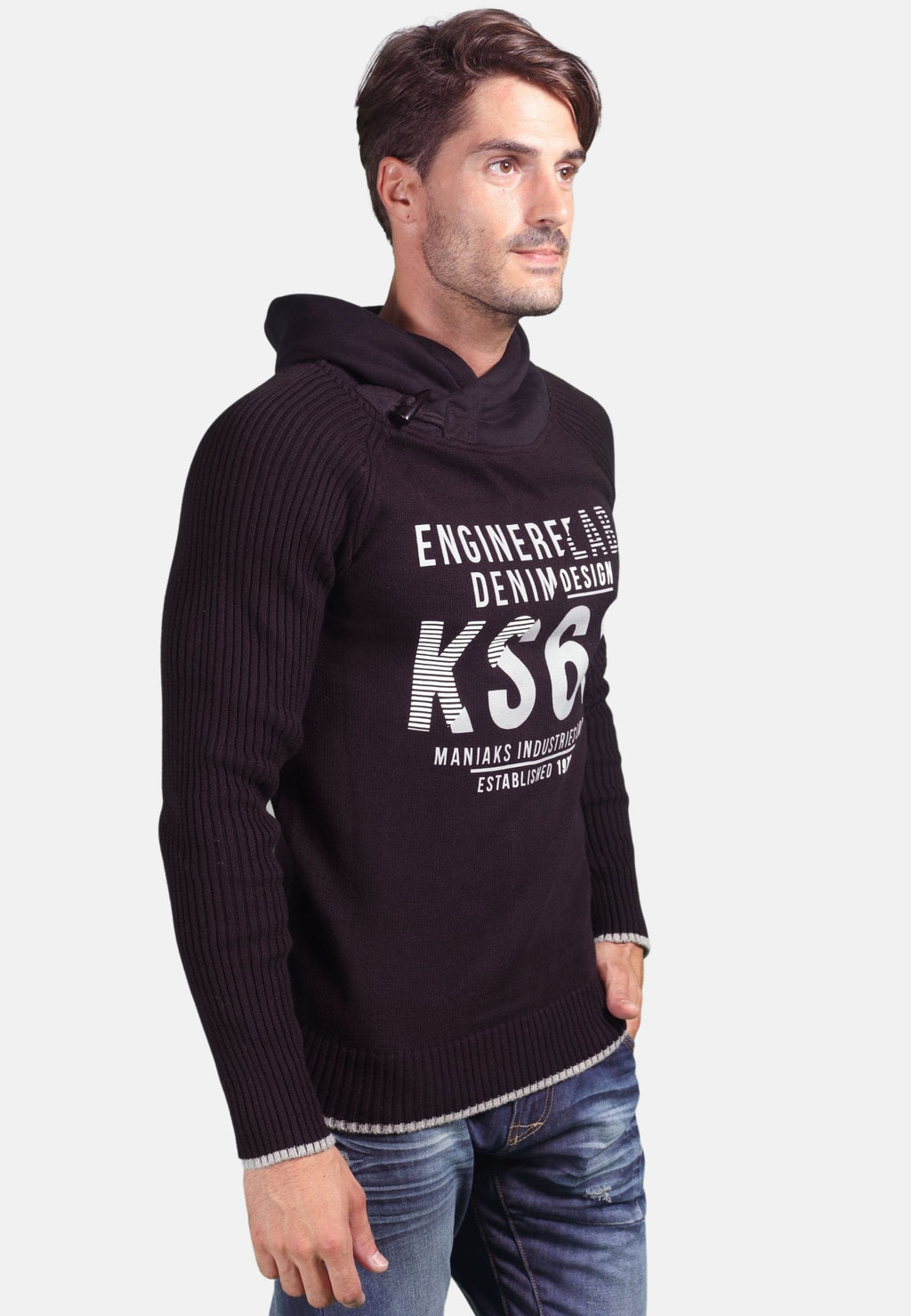 SWEATER TRICOT GALGA MEDIA ALGODÓN