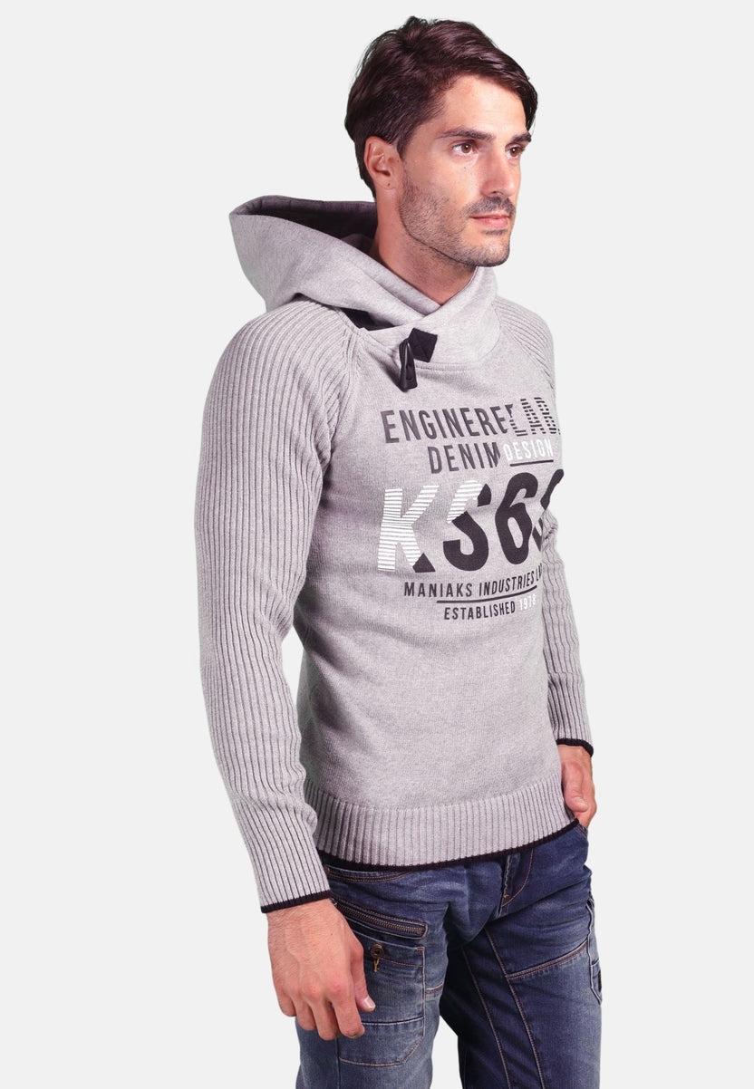 Pull en tricot de coton demi-jauge