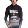 Pull homme en tricot avec effet dégradé et lettres imprimées