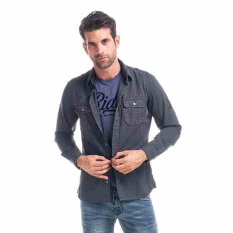 Camicia in cotone con tasche