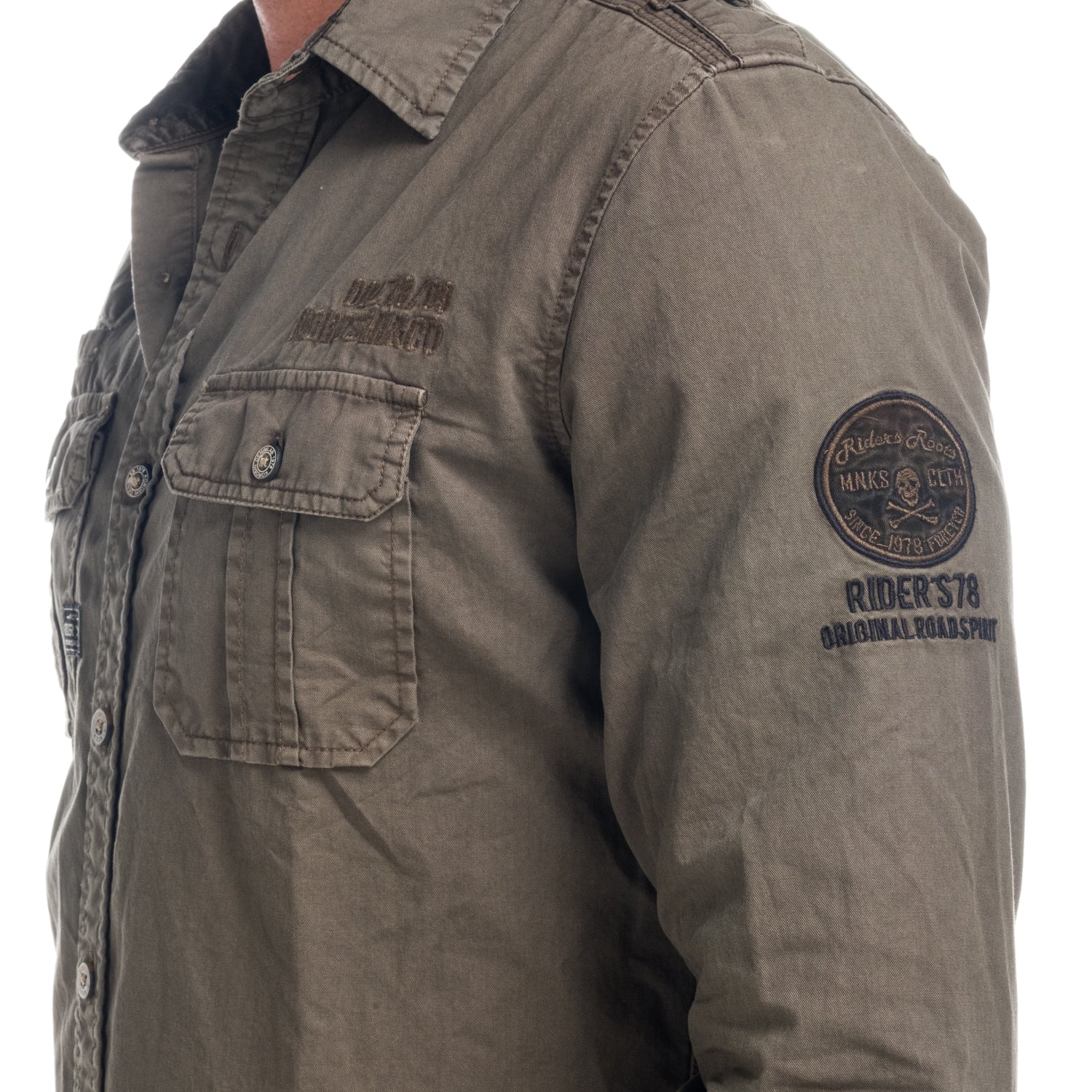 Camicia in cotone con tasche