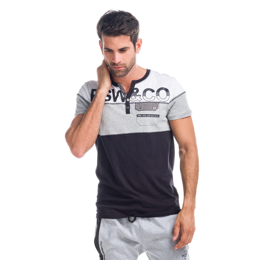 Combined T-shirt with pocket