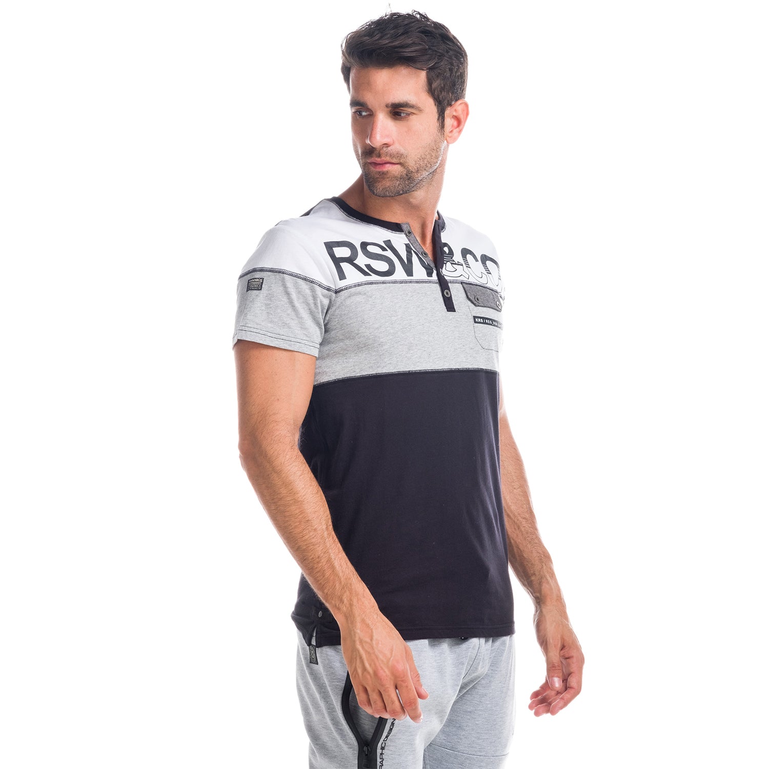 Combined T-shirt with pocket