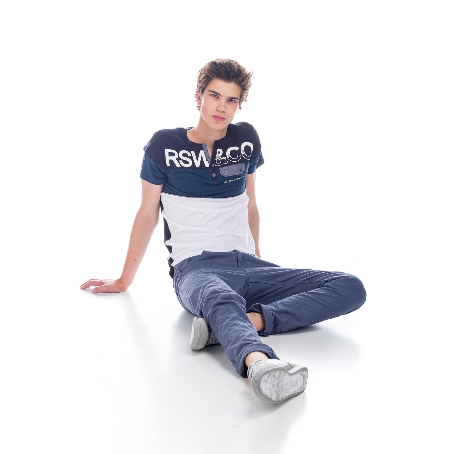 Combined T-shirt with pocket