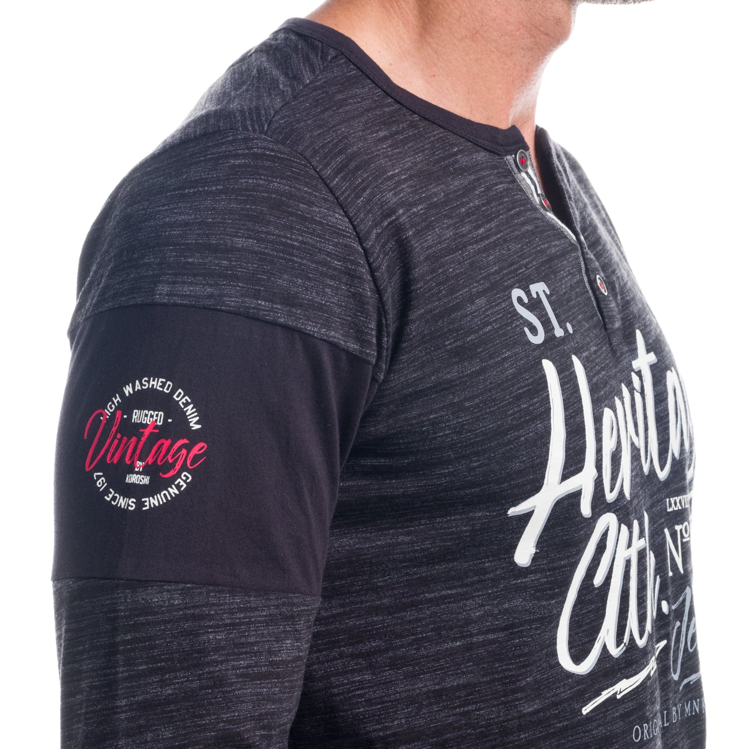 Bedrucktes Langarm-T-Shirt