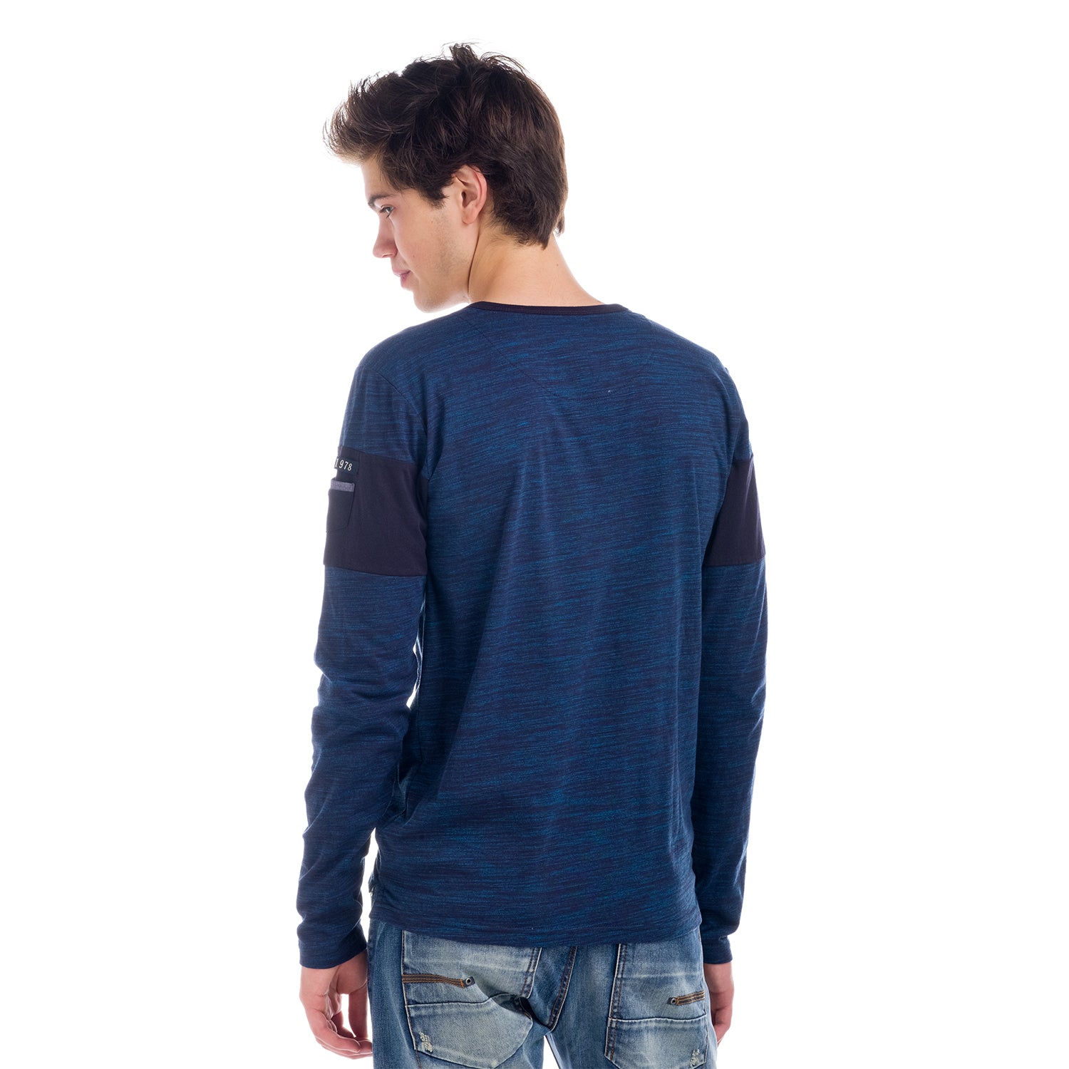 T-shirt stampata a maniche lunghe