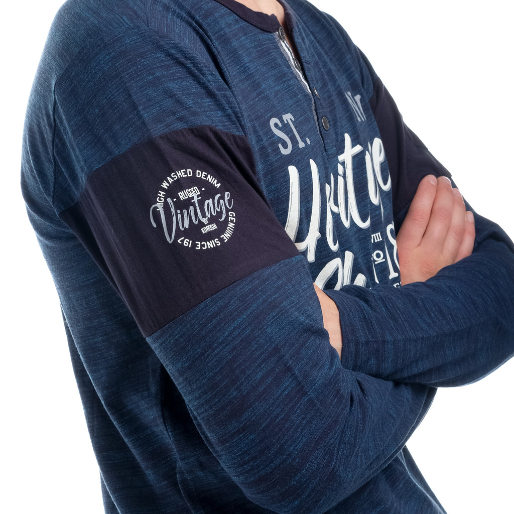 T-shirt stampata a maniche lunghe