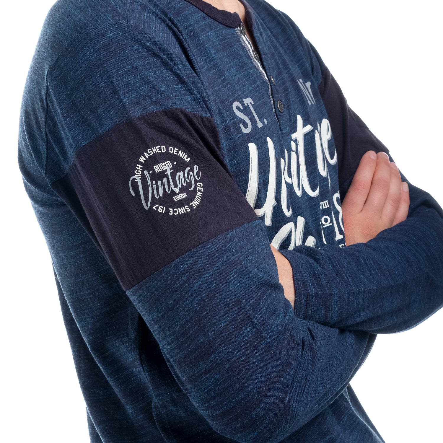 T-shirt stampata a maniche lunghe