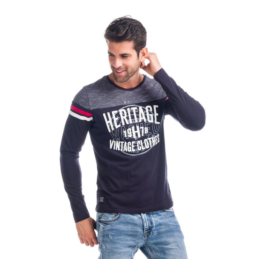 Striped long sleeve t-shirt