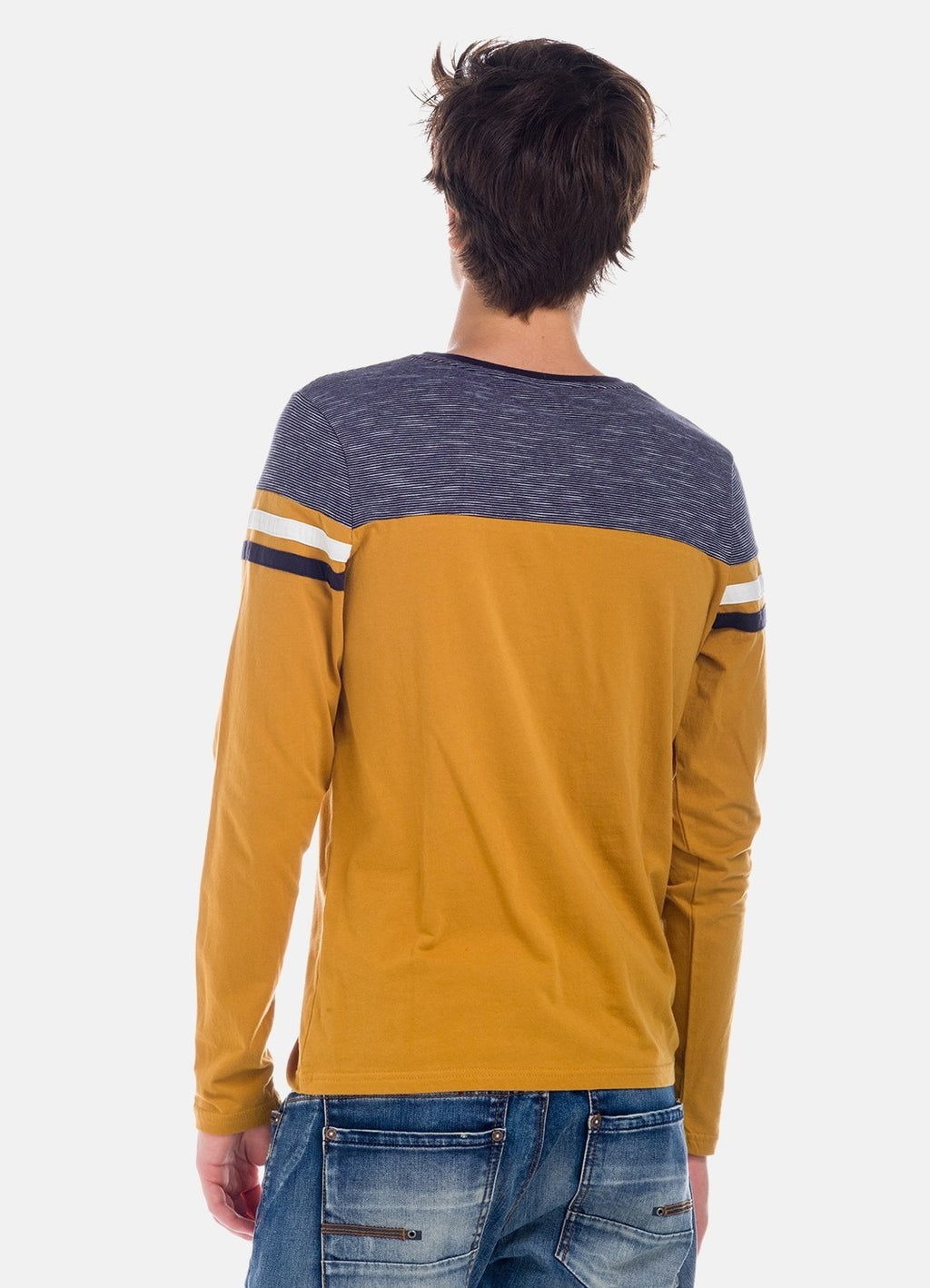 T-shirt rayé à manches longues