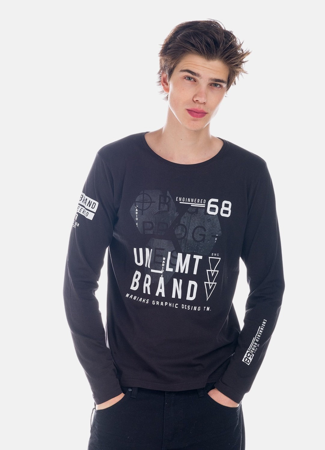 T-shirt imprimé à manches longues