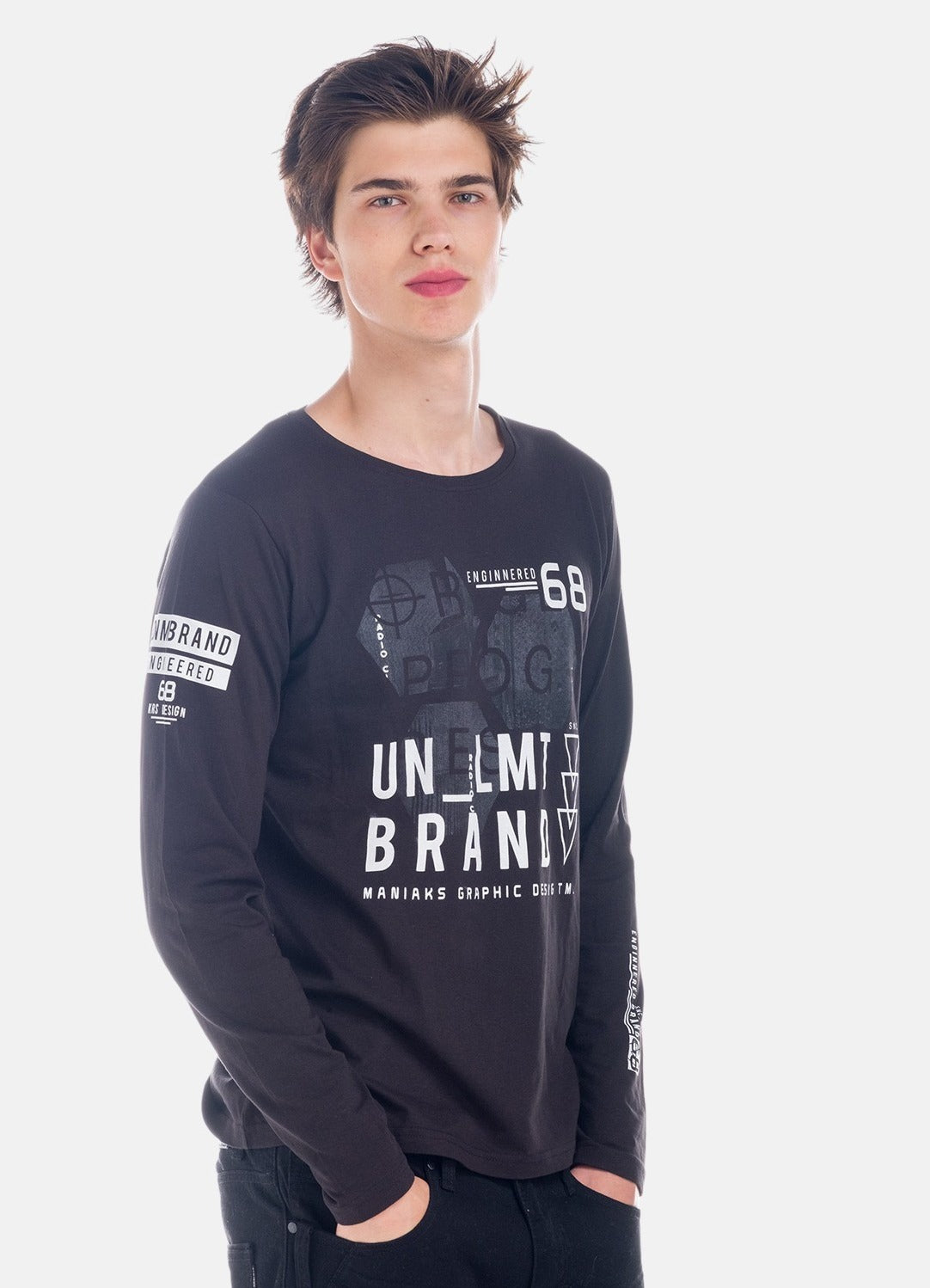 T-shirt imprimé à manches longues