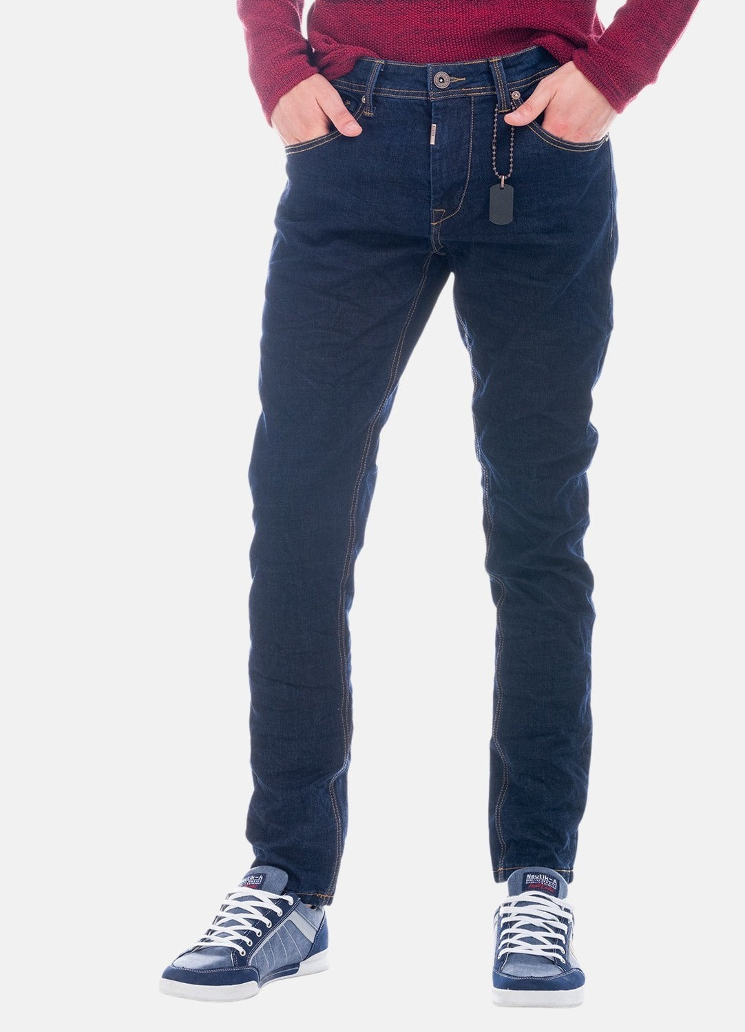 Regular blue denim