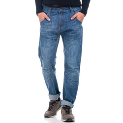 Pantalons texans worker amb butxaques de plastró home blau clar - Koroshi 1821PT60
