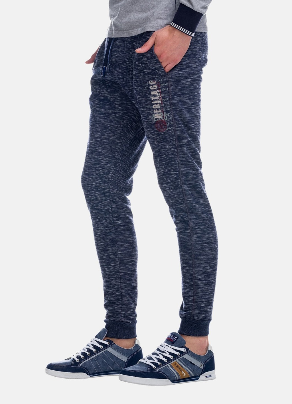 Pantalon jogging jaspeado