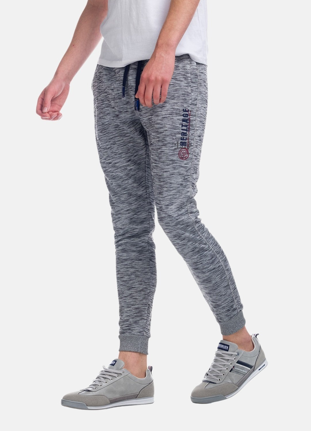 Pantalon jogging jaspeado