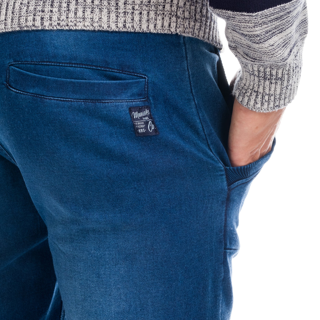 Elastische Jeans-Jogginghose