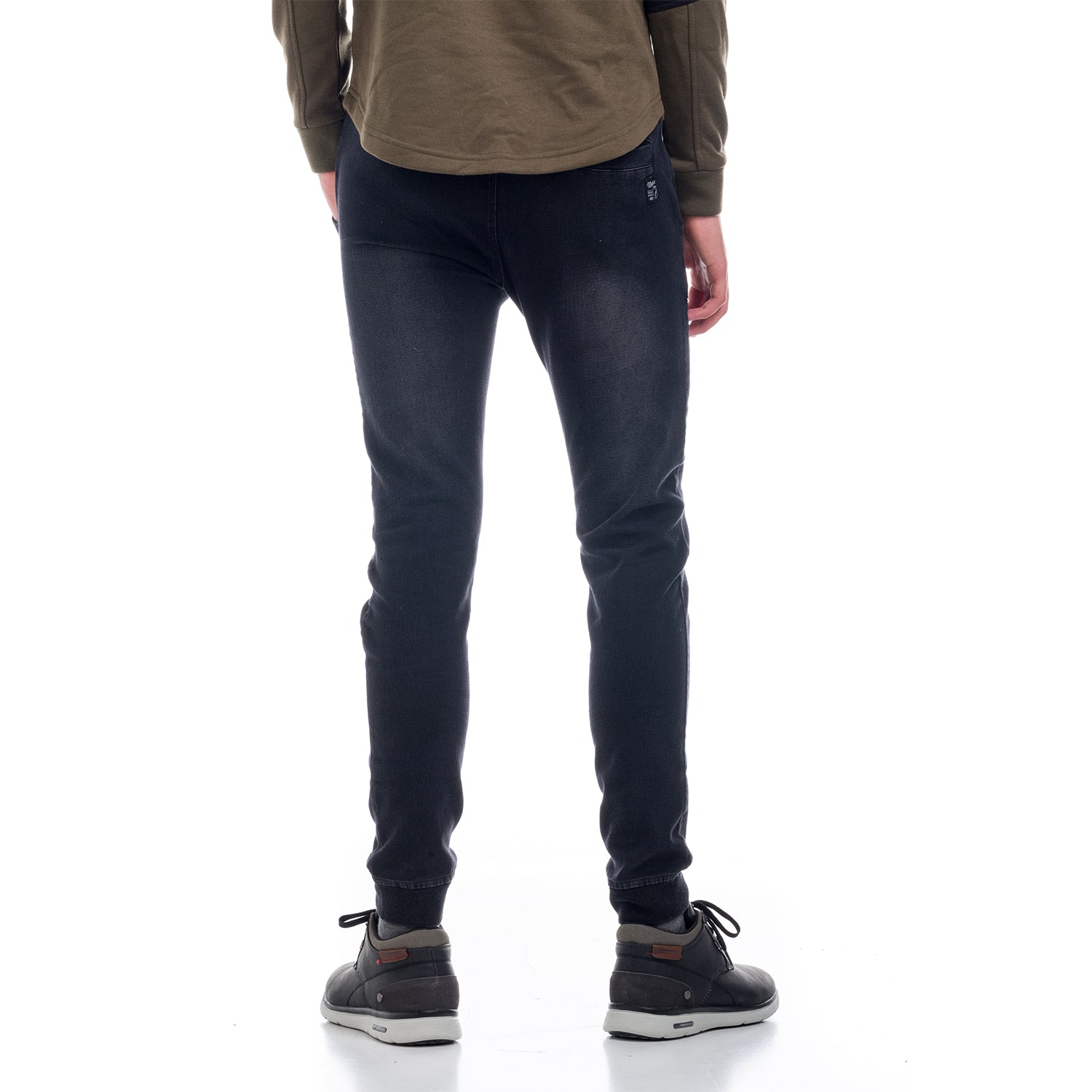 Pantalon jogging denim elastico