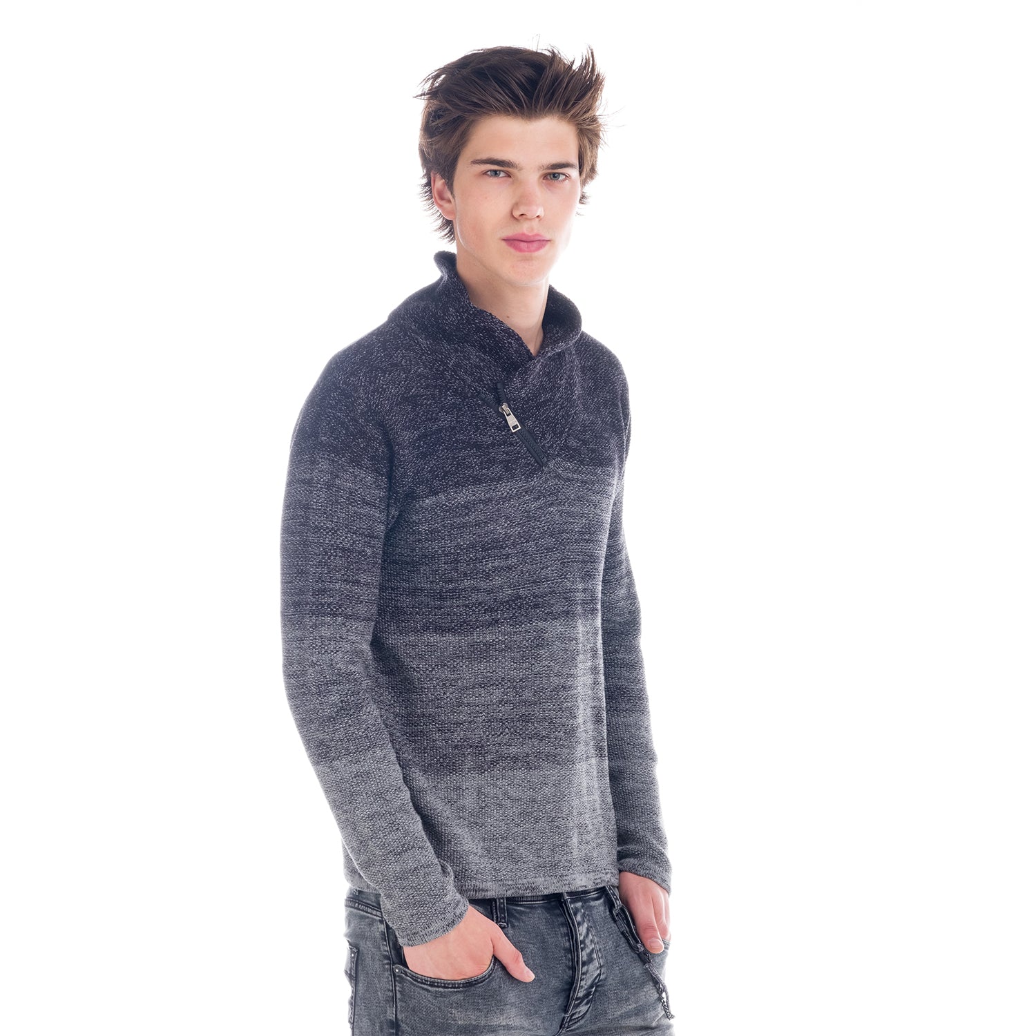 Maglione in maglia marmorizzata