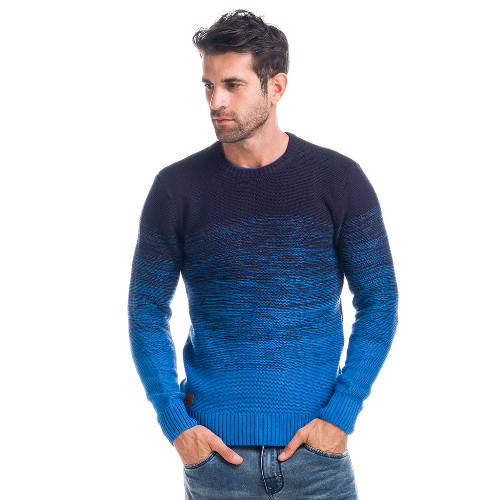 Pull en maille marbrée