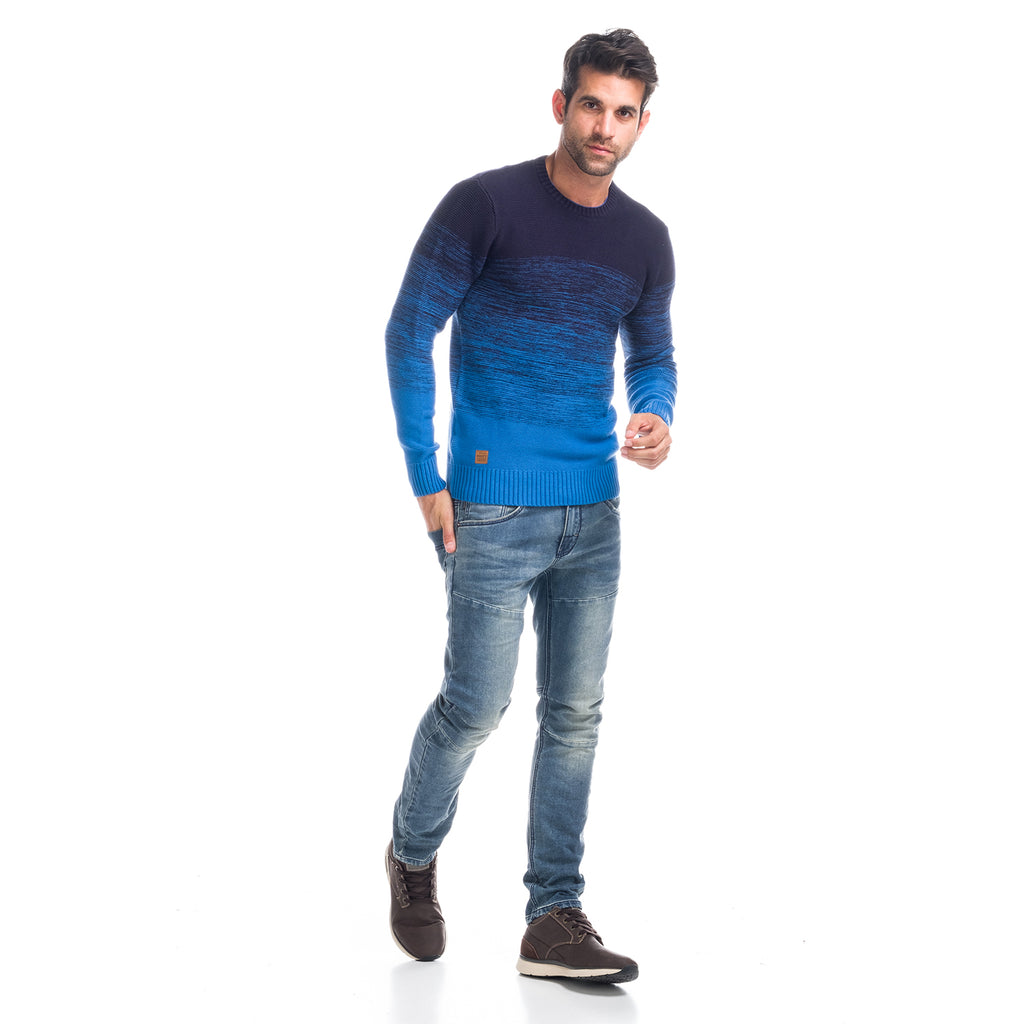 Pull en maille marbrée