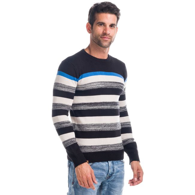 Maglione lavorato a righe