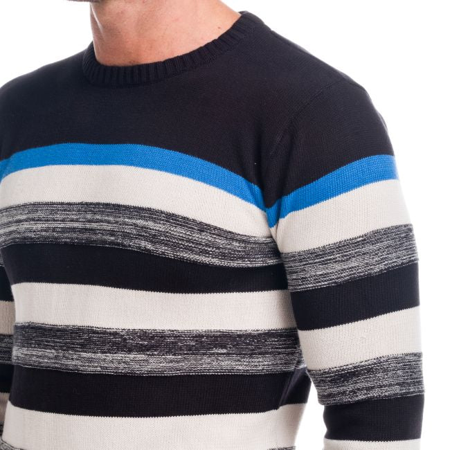 Maglione lavorato a righe