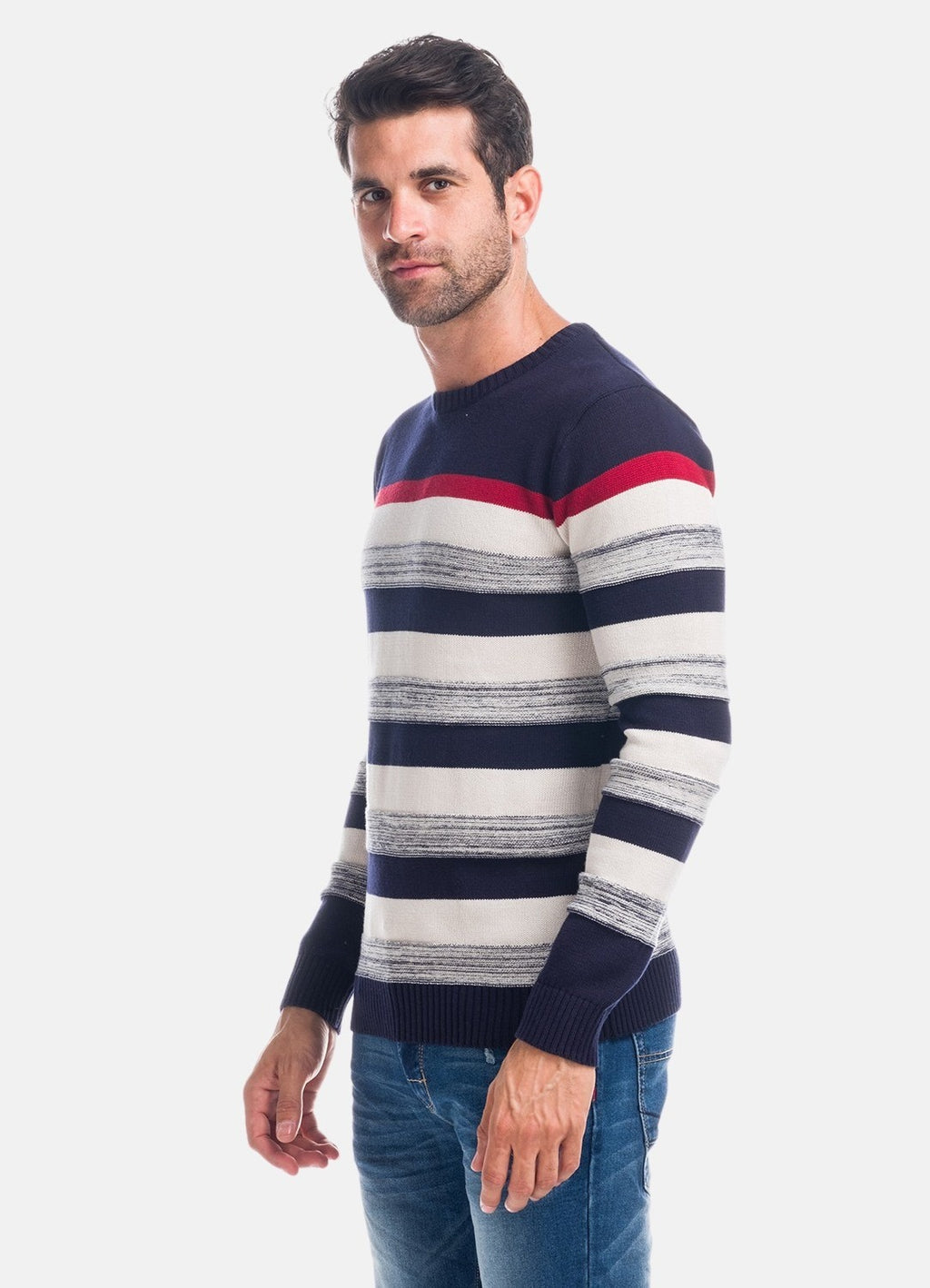 Maglione lavorato a righe