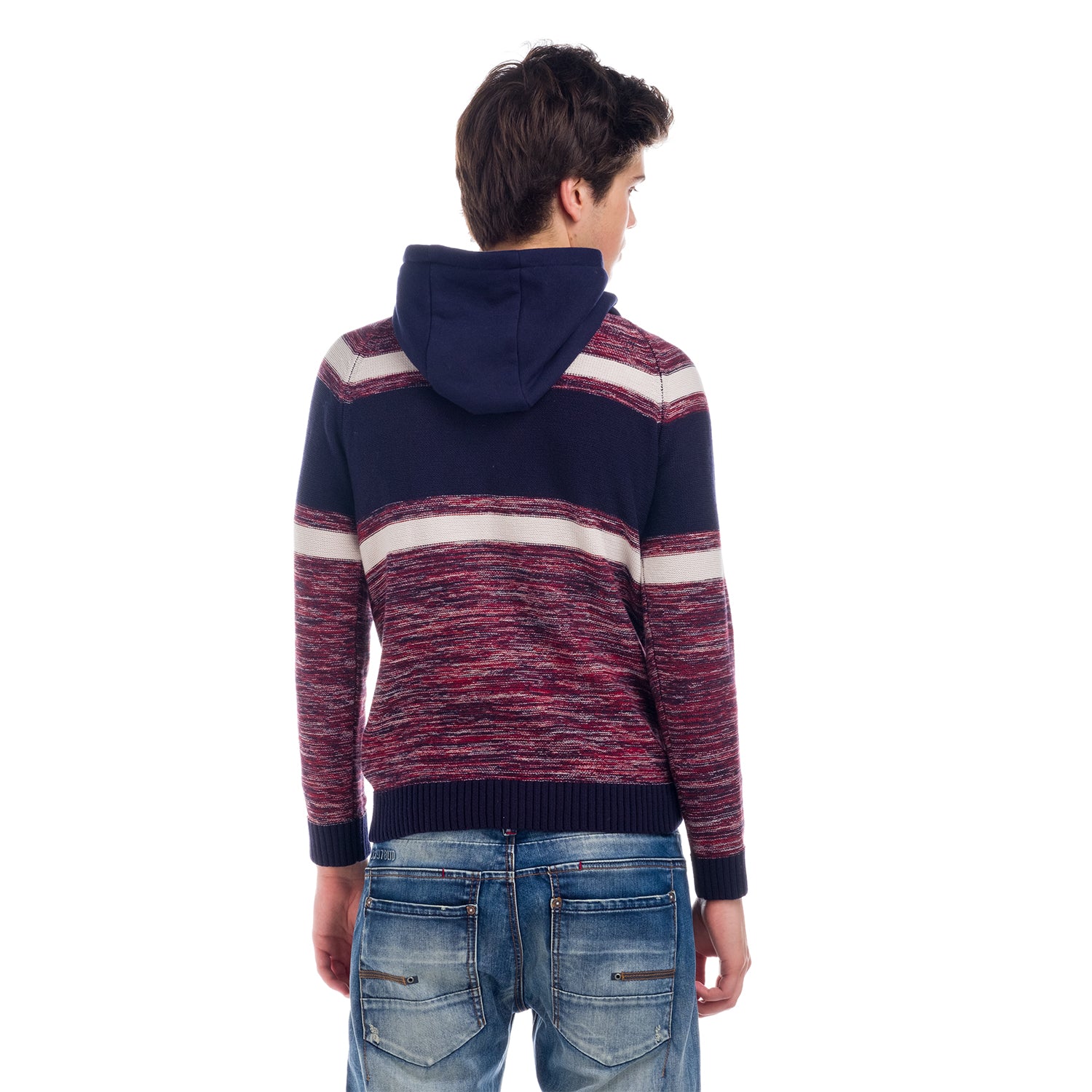 Maglione lavorato a maglia con collo smoking