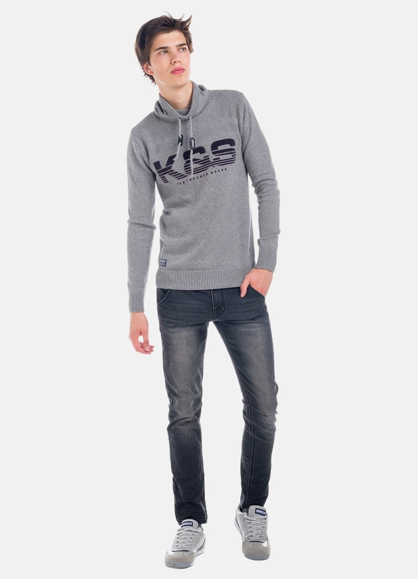 Pull en maille lettre