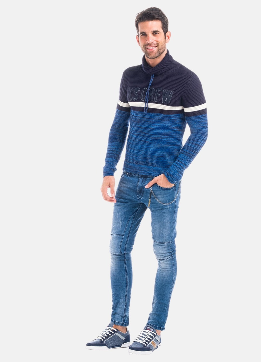 Jersey de punto rayas