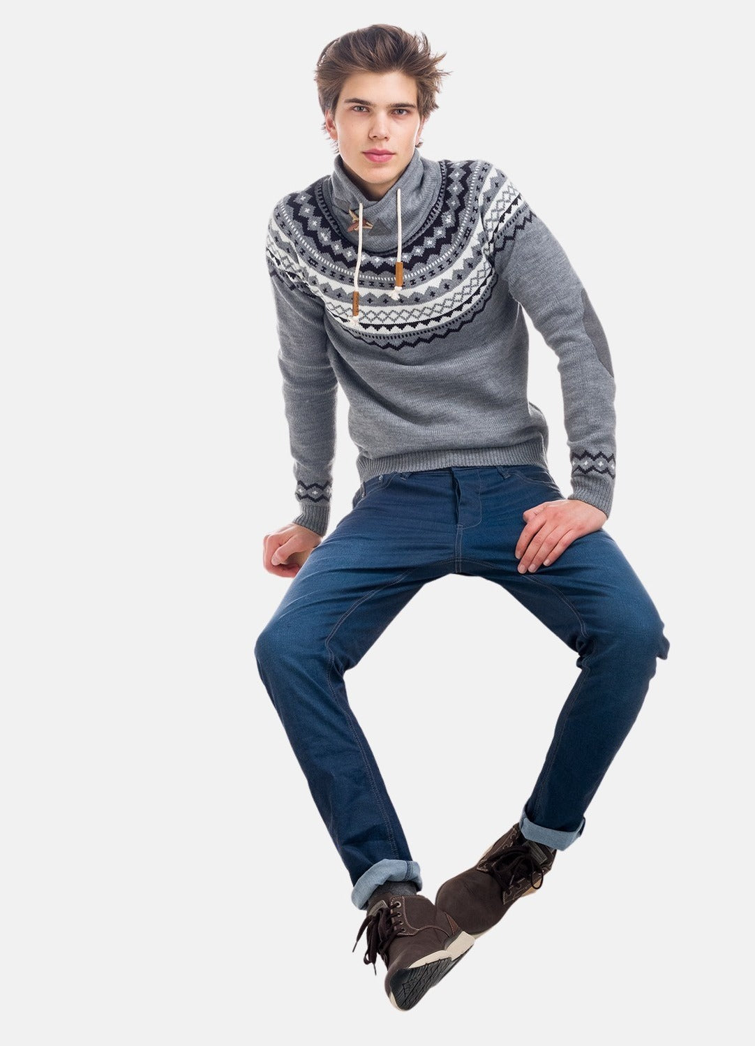 Pull en tricot d'hiver