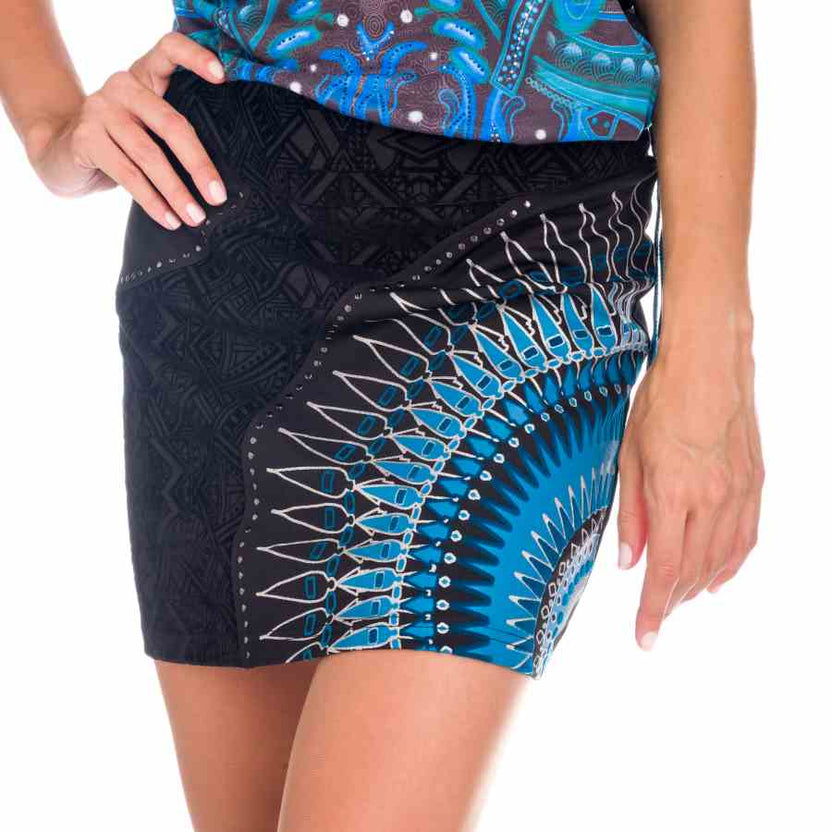 Mandala print skirt