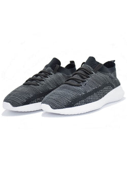 Zapatillas deportivas suela dentada mujer negro - Koroshi 1912XC08