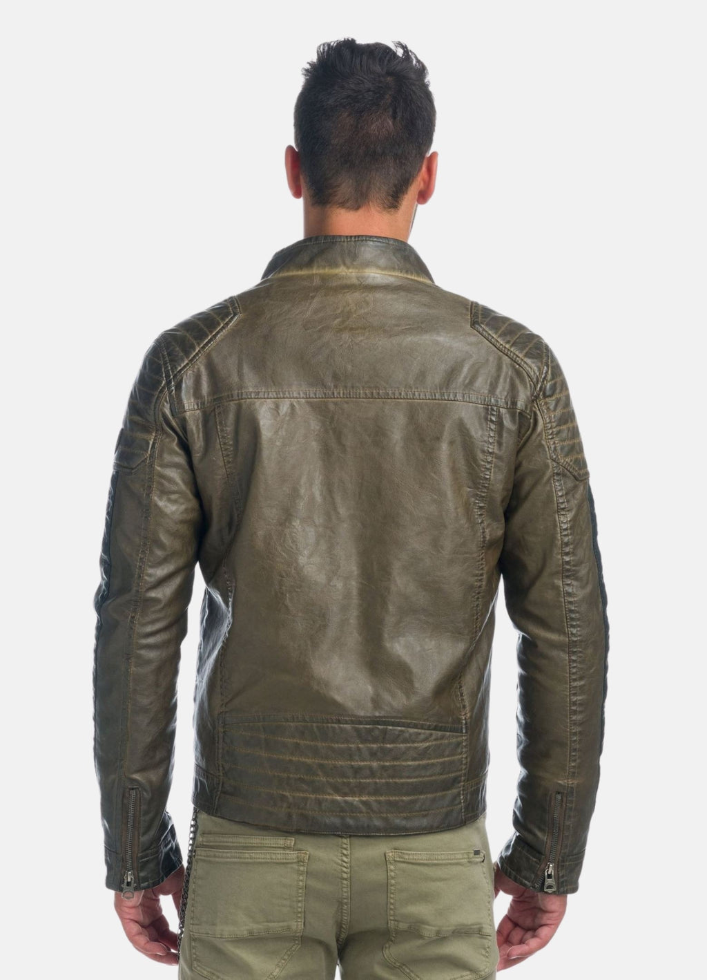 Herrenjacke in Lederoptik