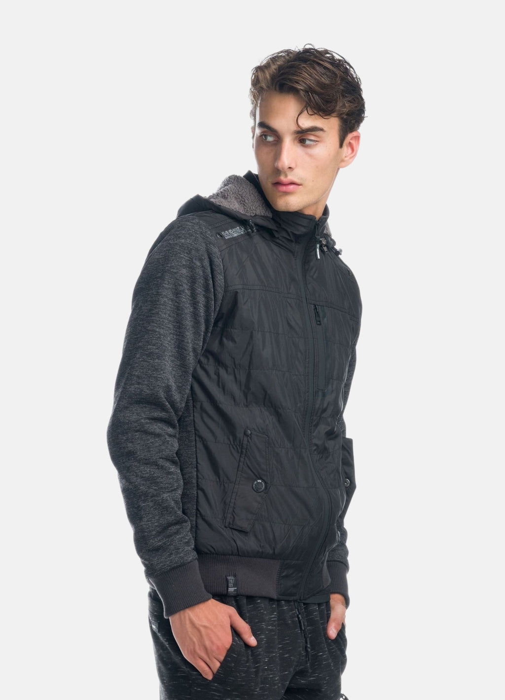 Chaqueta manga larga combinada