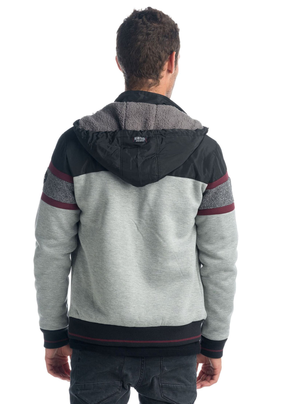 Chaqueta con cortes a contraste