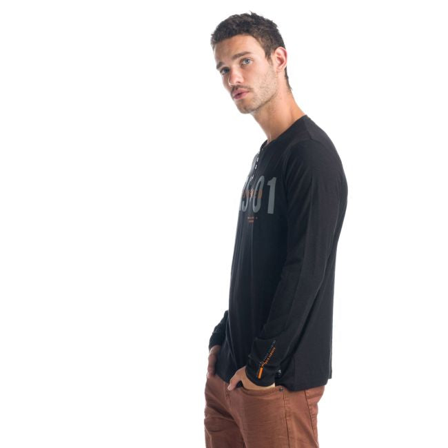 T-shirt à manches longues avec texte imprimé