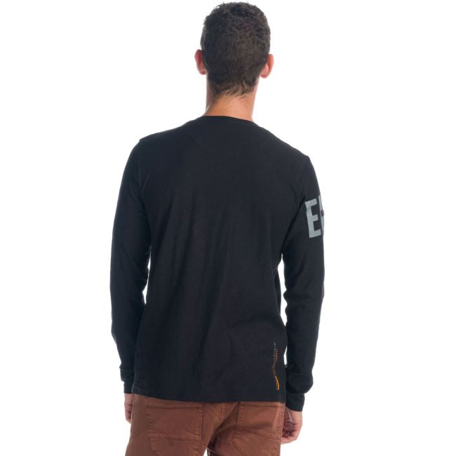 T-shirt à manches longues avec texte imprimé