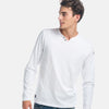 Long sleeve split neck t-shirt