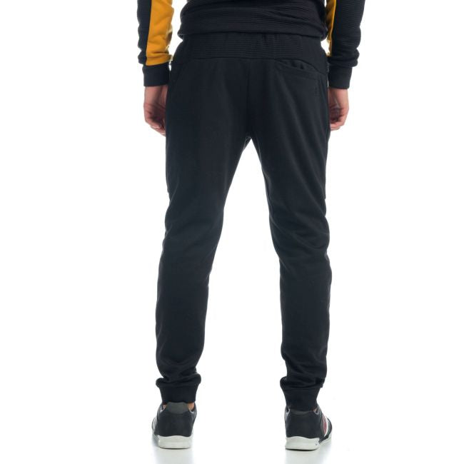 Kontrastreiche, gummierte, lange Jogger-Sporthose