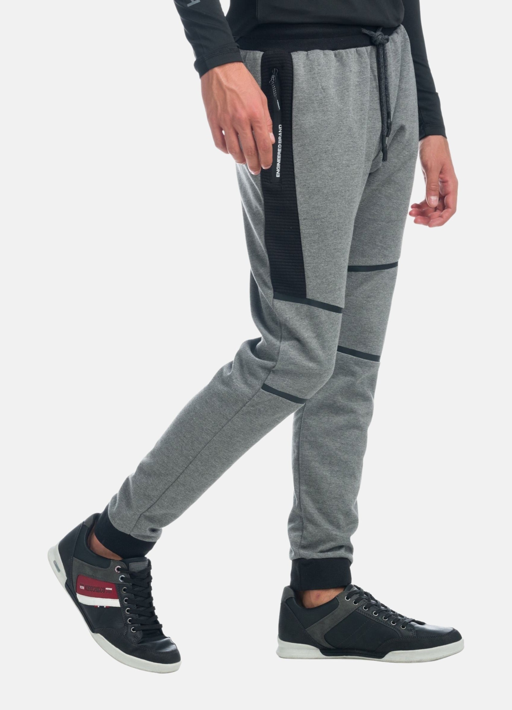 Pantalón Deportivo largo jogger engomado contraste