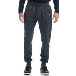 Pantaloni jogger interlock con tagli neri da uomo - Koroshi 1921PT97