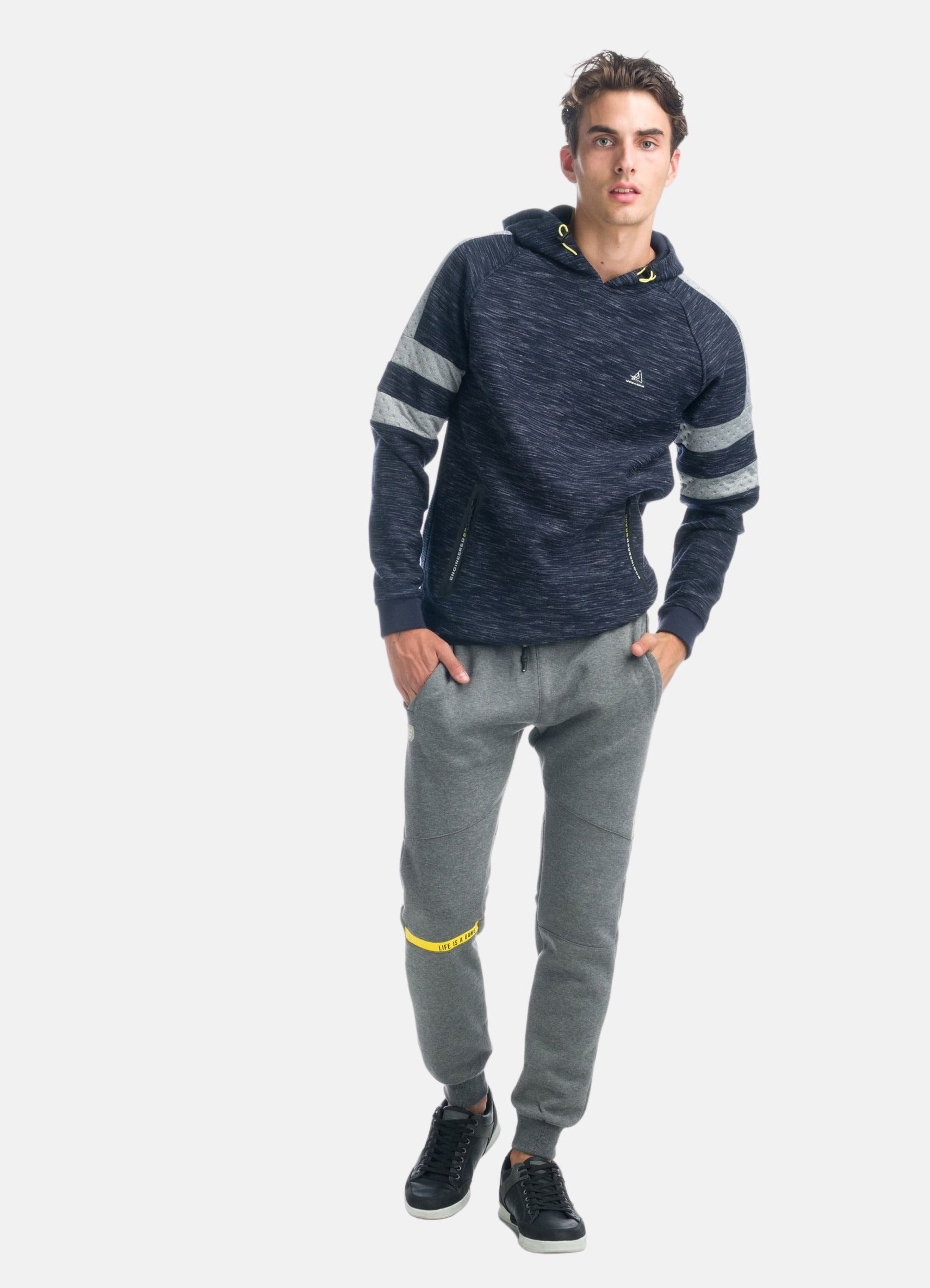 Sudadera efecto jaspeado