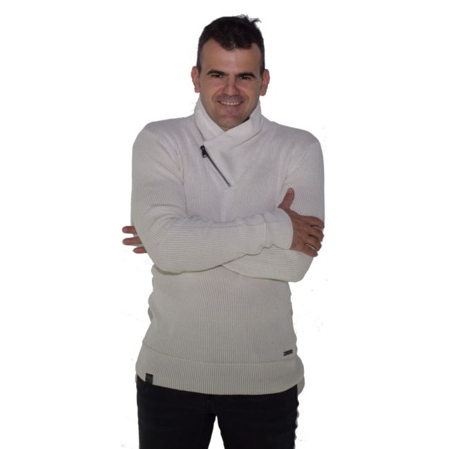 Pull marbré