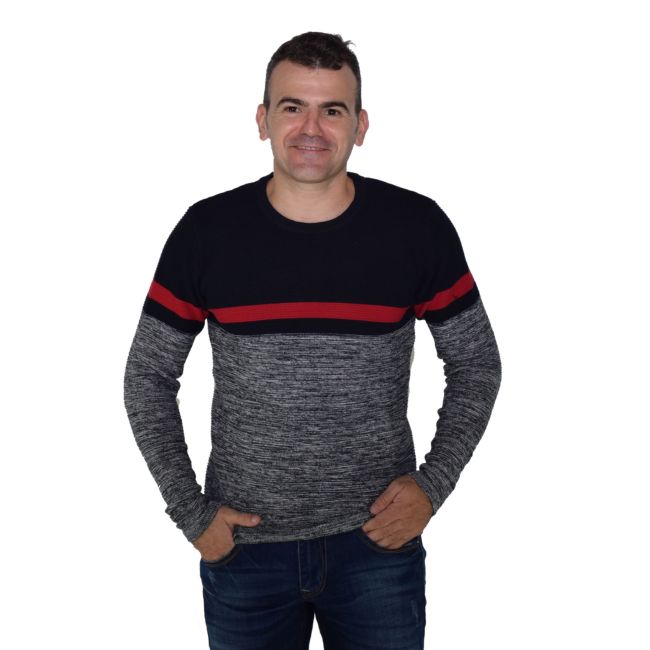 Pull en maille perlée à manches longues