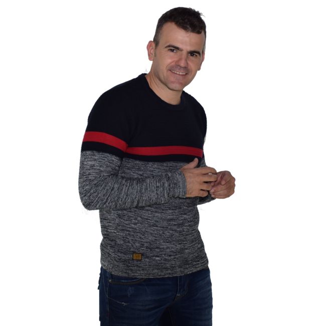 Pull en maille perlée à manches longues