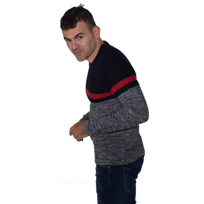 Pull en maille perlée à manches longues