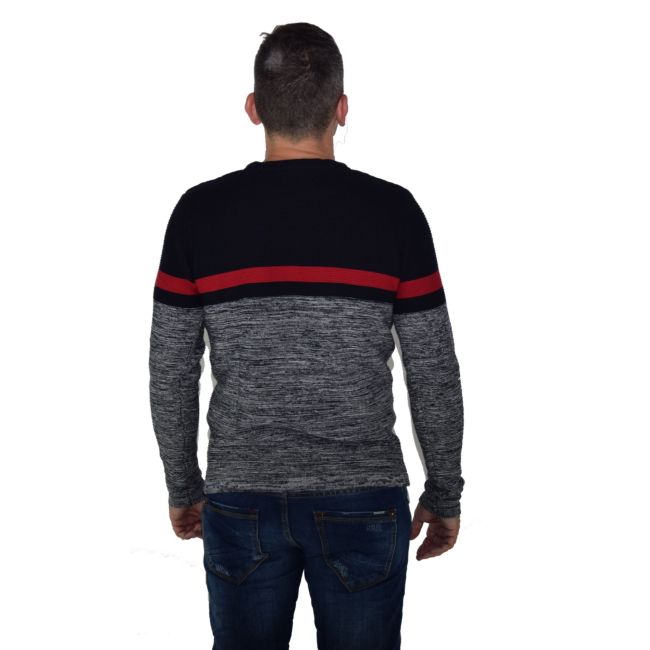 Pull en maille perlée à manches longues